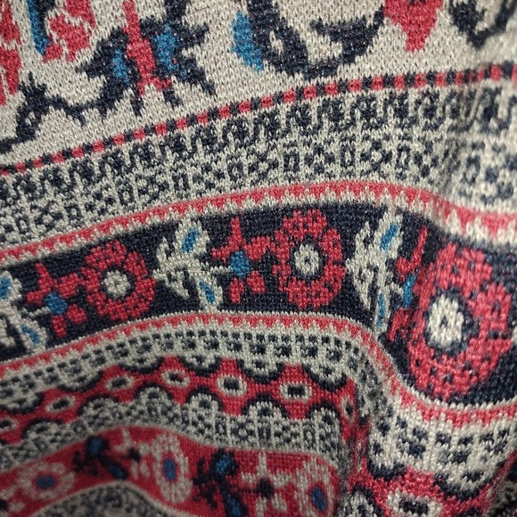 Flying Tomato Womens L Vest Boho Sleeveless Cardigan Floral Fringe Paisley Print - Picture 3 of 7